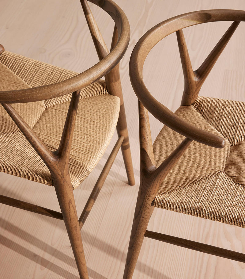 Soho Home Sitwell walnut chairs set of 2 (British brand)