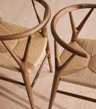 Soho Home Sitwell walnut chairs set of 2 (British brand)
