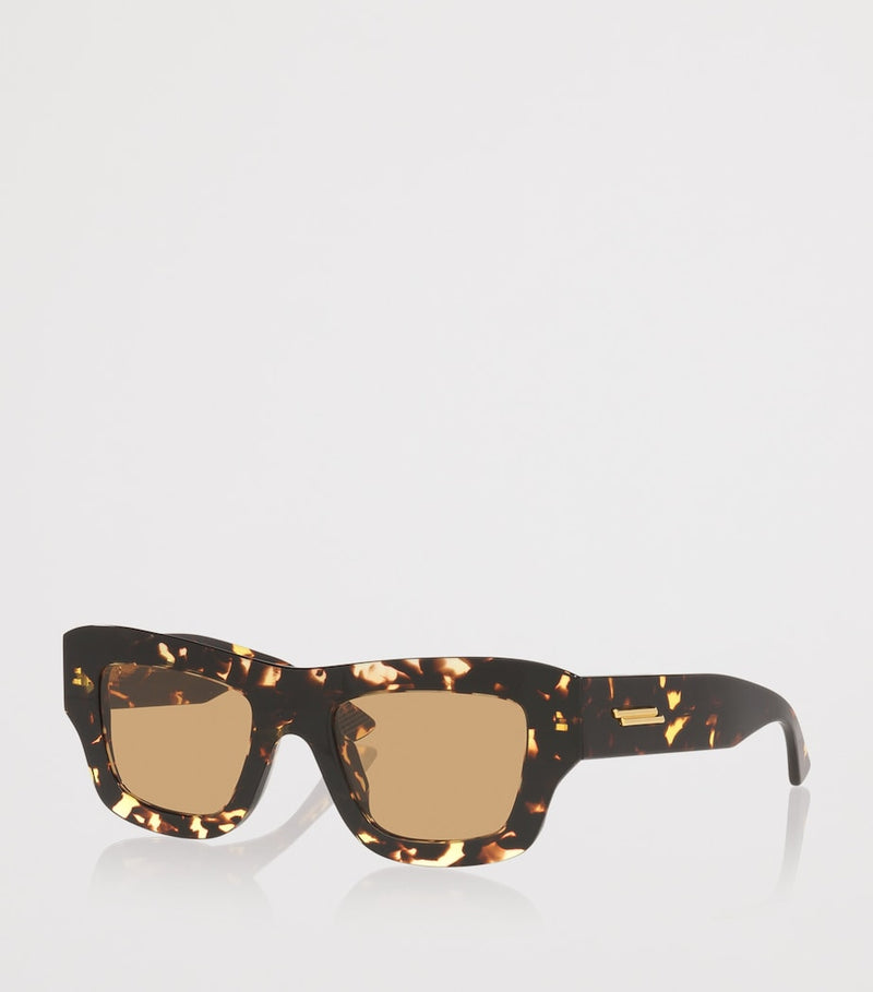 Bottega Veneta ultra-thin squared acetate sunglasses, imported from the UK