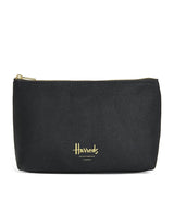 Harrods Harrods Medium Zipped Logo Cosmetic Bag- Buy online at McGrocer