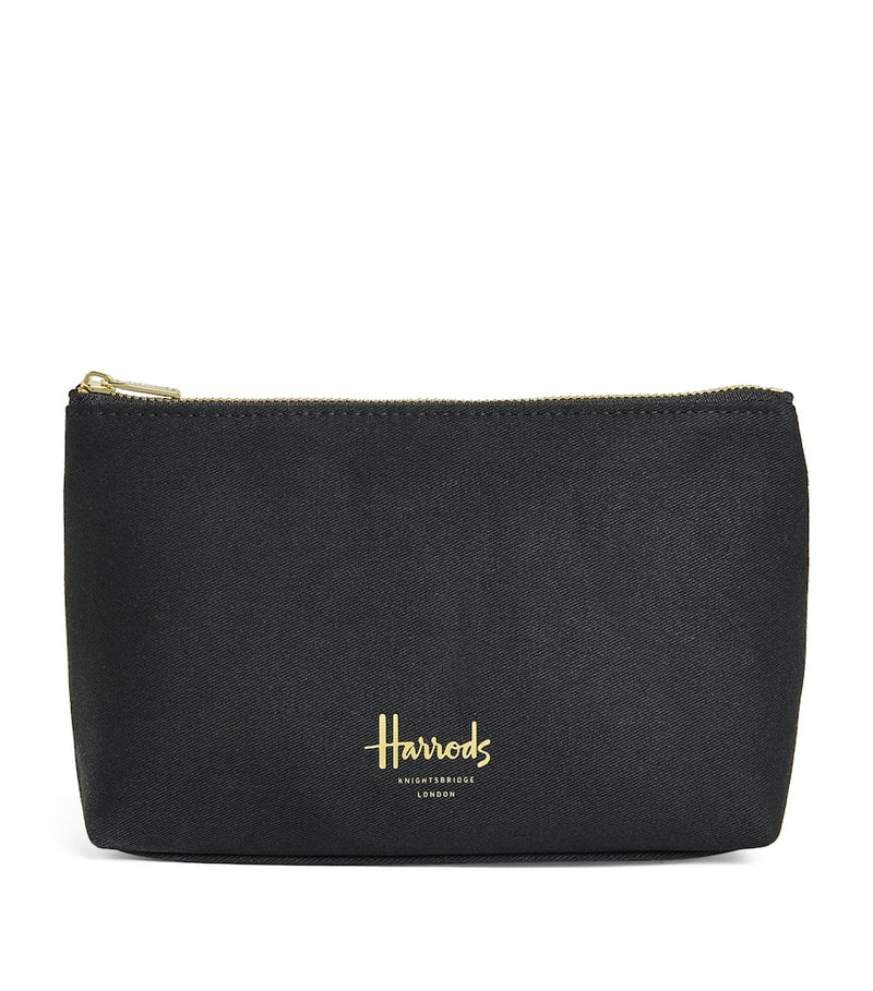 Harrods medium zipped logo cosmetic bag - British product