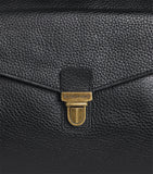 Emporio Armani grained leather holdall travel bag (British brand)