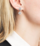 Suzanne Kalan white gold diamond doublet earrings, UK version