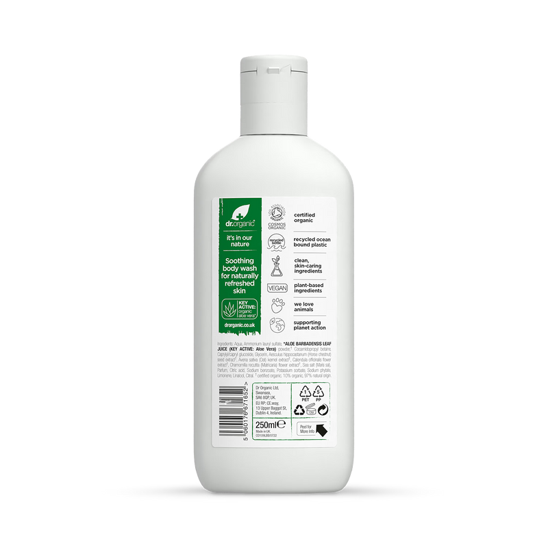 Dr Organic Aloe Vera body wash 250ml - British product