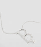 Persée white gold alphabet diamond necklace (British brand)