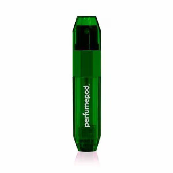 Perfume Pod Ice Green travel container, imported from the UK