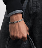 Tateossian Bici chain bracelet brushed stainless steel (British brand)