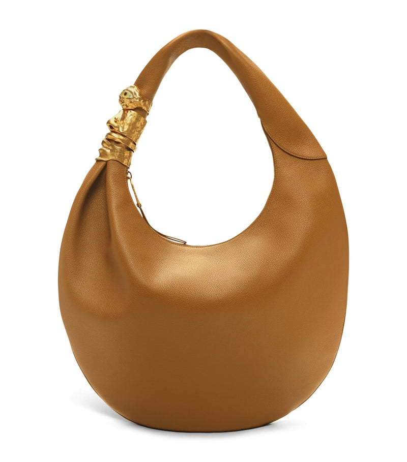 Schiaparelli large leather Soufflé Baguette shoulder bag - British product