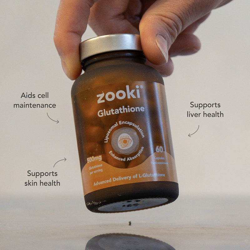 Zooki Liposomal Glutathione Capsules 500mg 60 Capsules (British brand)