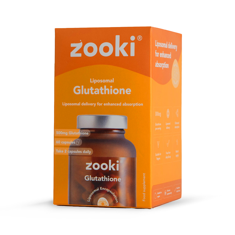 Zooki Liposomal Glutathione Capsules 500mg 60 Capsules (British brand)