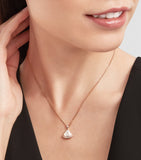 Bvlgari Divas' Dream rose gold diamond mother-of-pearl necklace, UK version
