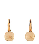 Harrods Pomellato Rose Gold and Topaz Petit Nudo Drop Earrings- Buy online at McGrocer