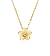 Harrods Graff Yellow Gold and Diamond Mini Wild Flower Pendant Necklace- Buy online at McGrocer