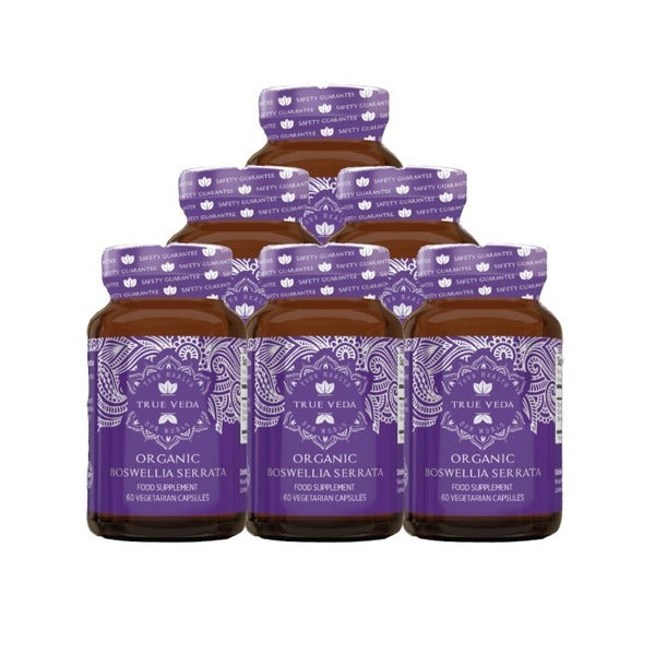 True Veda organic Boswellia supplement 5:1 extract 360 capsules - British product