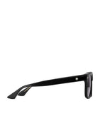 Montblanc rectangular sunglasses black acetate frames grey lenses, UK version