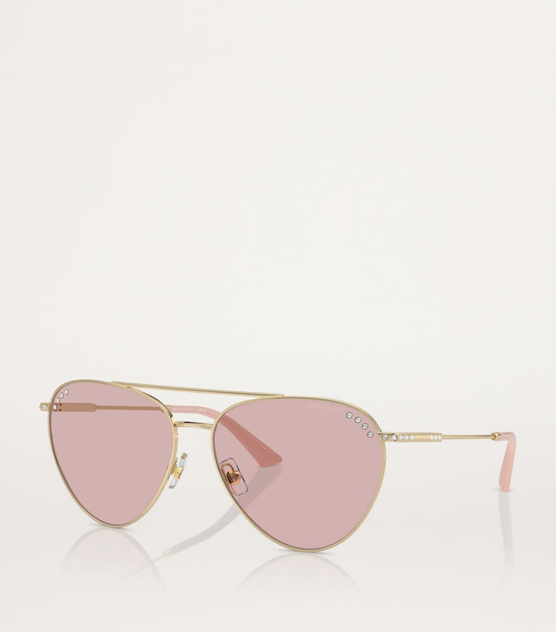 Jimmy Choo steel sunglasses model JC4002B - British product
