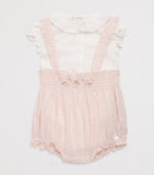 Tartine et Chocolat cotton gingham bodysuit and bloomers set for 0-18 months (British brand)