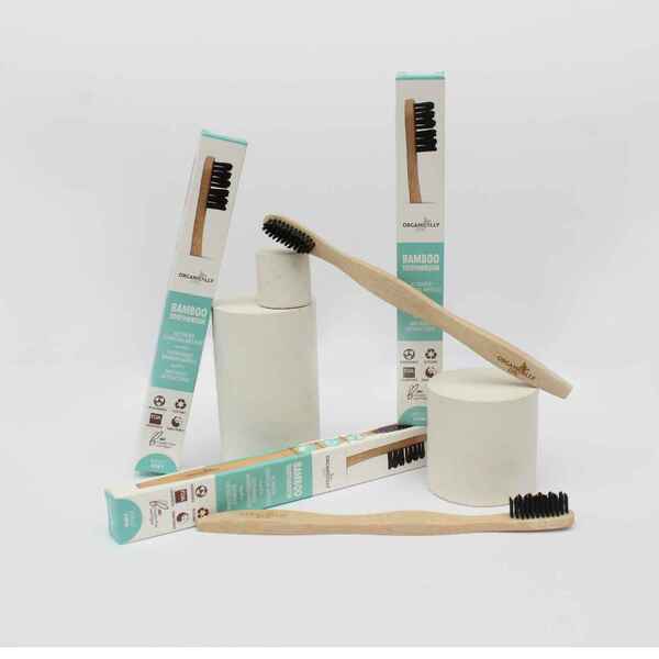 Organically Epic bamboo toothbrush soft bristle (British brand)