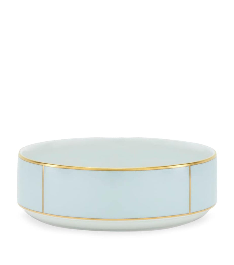 GINORI 1735 porcelain salad bowl Celeste 24cm, UK version