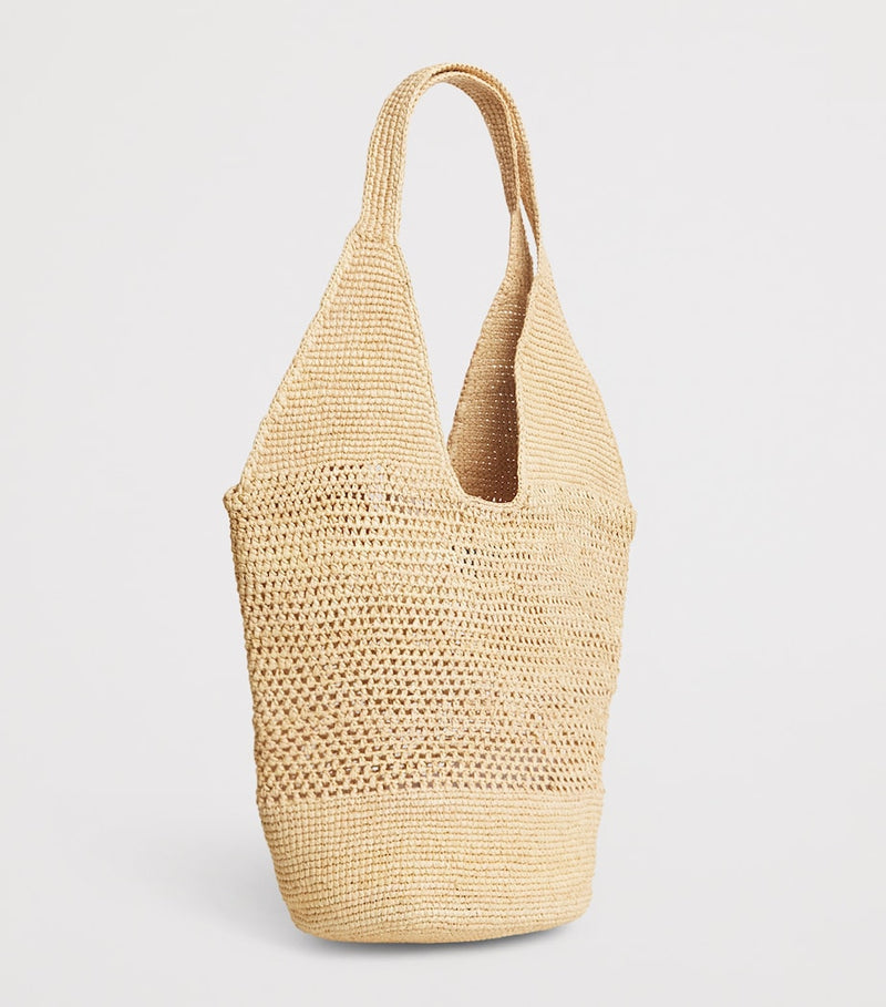 ANINE BING raffia Leah shopper bag, large size, UK version