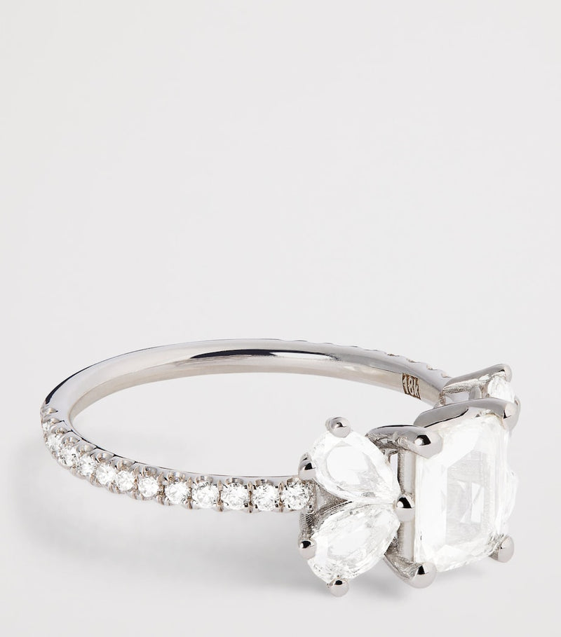 Suzanne Kalan butterfly ring white gold diamond, UK version