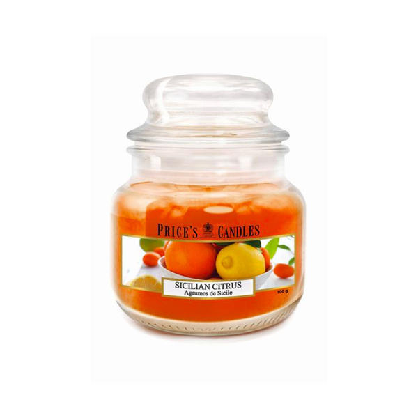 Price's candle Sicilian Citrus small jar (British brand)