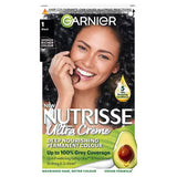 Superdrug Garnier Nutrisse 1 Black Permanent Hair Dye- Buy online at McGrocer
