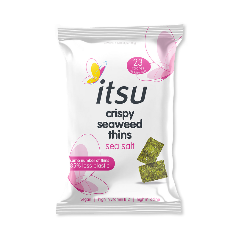 Itsu sea salt crispy seaweed thins 5g, UK version