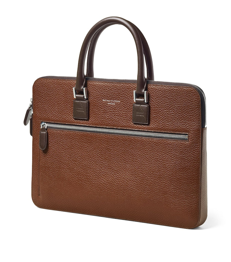 Aspinal of London leather Connaught briefcase, UK version