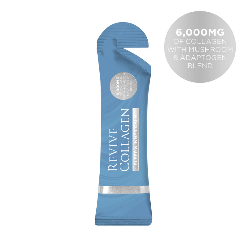 Revive Collagen Sleep blend 22g sachets, imported from the UK