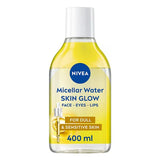 NIVEA brightening micellar water with Vitamin C serum for sensitive skin 400ml, imported from the UK