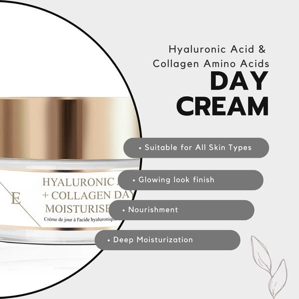 Erth Skin hyaluronic acid collagen day cream 50ml - British product