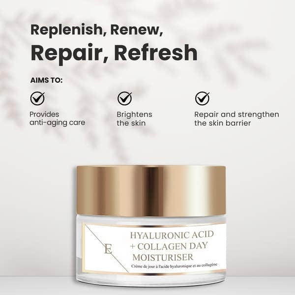 Erth Skin hyaluronic acid collagen day cream 50ml - British product