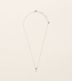 Astrid & Miyu white gold topaz heart necklace, UK version