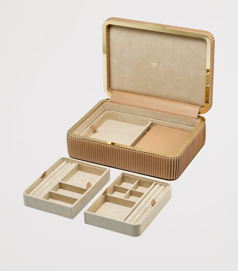 WOLF Medium Bella jewellery box (British brand)