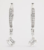 Suzanne Kalan white gold diamond drop earrings, imported from the UK