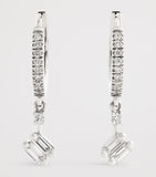 Suzanne Kalan white gold diamond drop earrings, imported from the UK