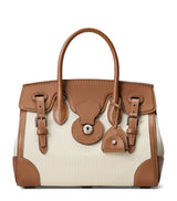 Harrods Ralph Lauren Collection Cotton-Leather Soft Ricky 27 Top-Handle Bag- Buy online at McGrocer