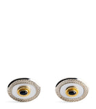 Deakin & Francis sterling silver cufflinks with gold wreath, UK version