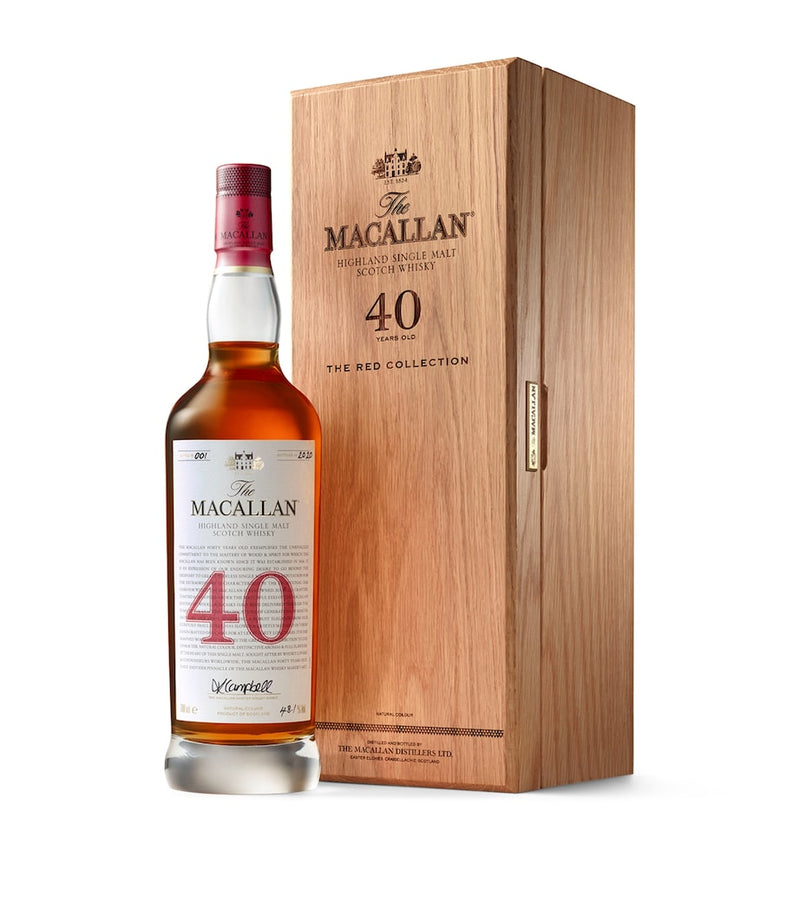 The Macallan 40-year-old Red Collection Scotch whisky 70cl imported from the UK
