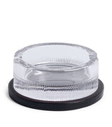 Harrods Dunhill Crystal Ashtray with Leather Base- Buy online at McGrocer