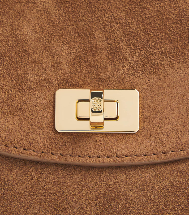 Sandro Paris suede top-handle bag 21x32x11cm (British brand)