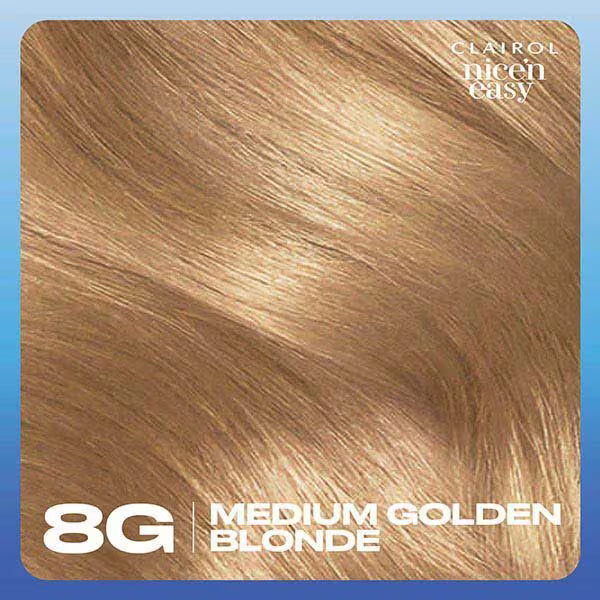 Clairol Nice'N Easy permanent hair dye medium golden blonde - British product