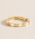 Suzanne Kalan yellow gold diamond eternity ring - British product