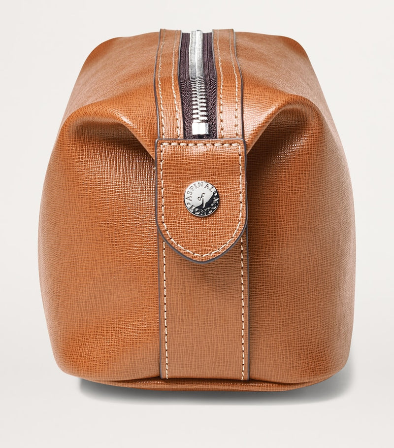 Aspinal of London Mount Street leather wash bag (British brand)