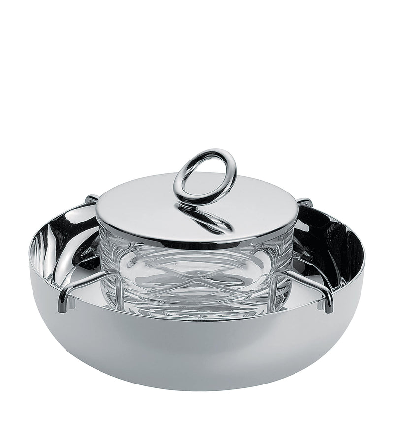 Christofle Small Vertigo two-piece caviar serving set - British product
