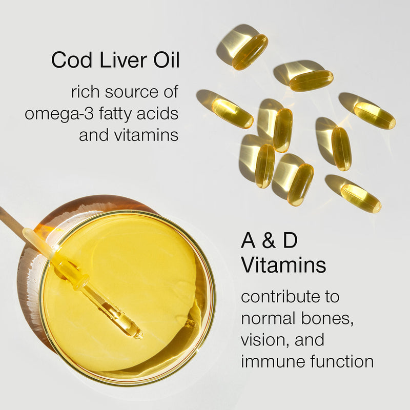 SuperSelf cod liver oil 2000mg 60 softgels - British product