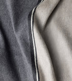 Prada wool-cashmere two-tone throw 185cm x 145cm, imported from the UK