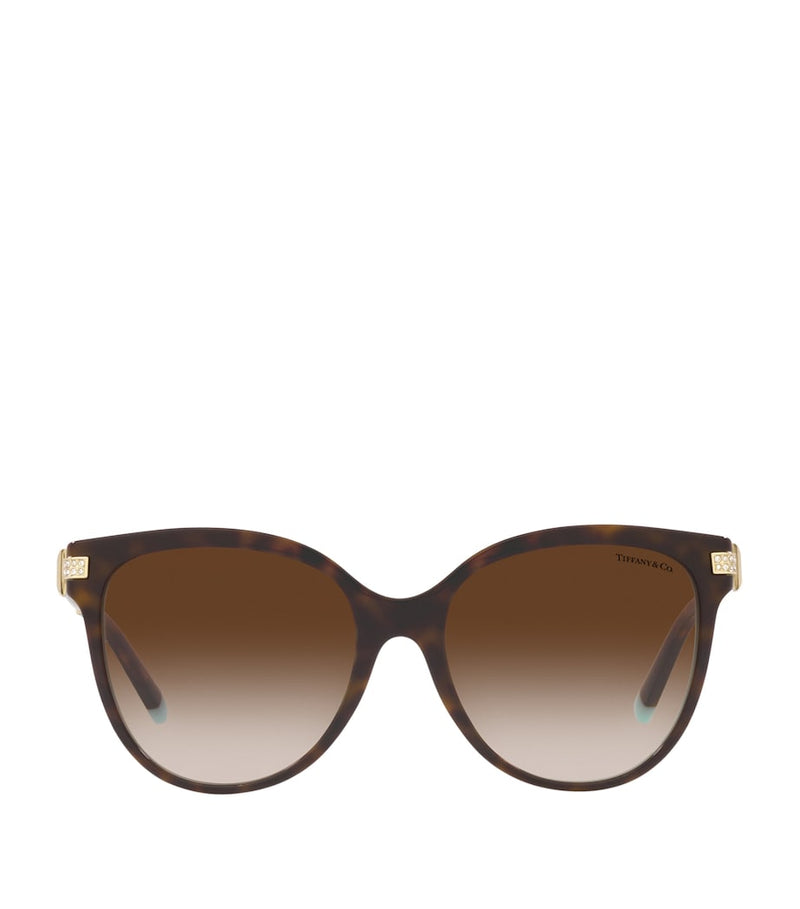 Tiffany & Co. Havana Pillow sunglasses Italian acetate UK version