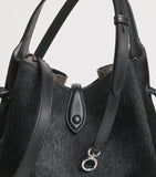 Polo Ralph Lauren small calf hair cross-body bucket bag (British brand)